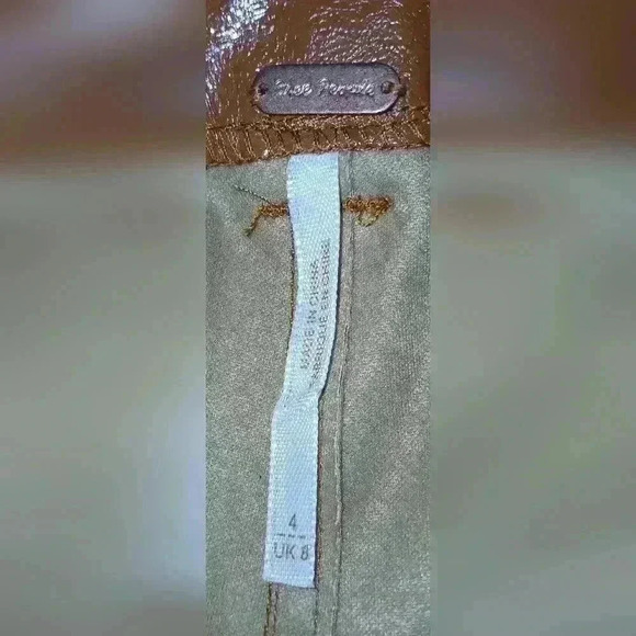 FREE PEOPLE STAR CROSSED LOVERS FAUX LEATHER PANTS. - Picture 5 of 6